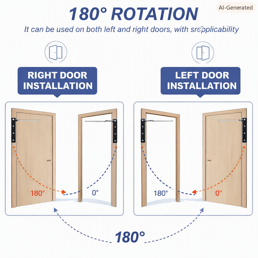 Automatic door closer (steel)