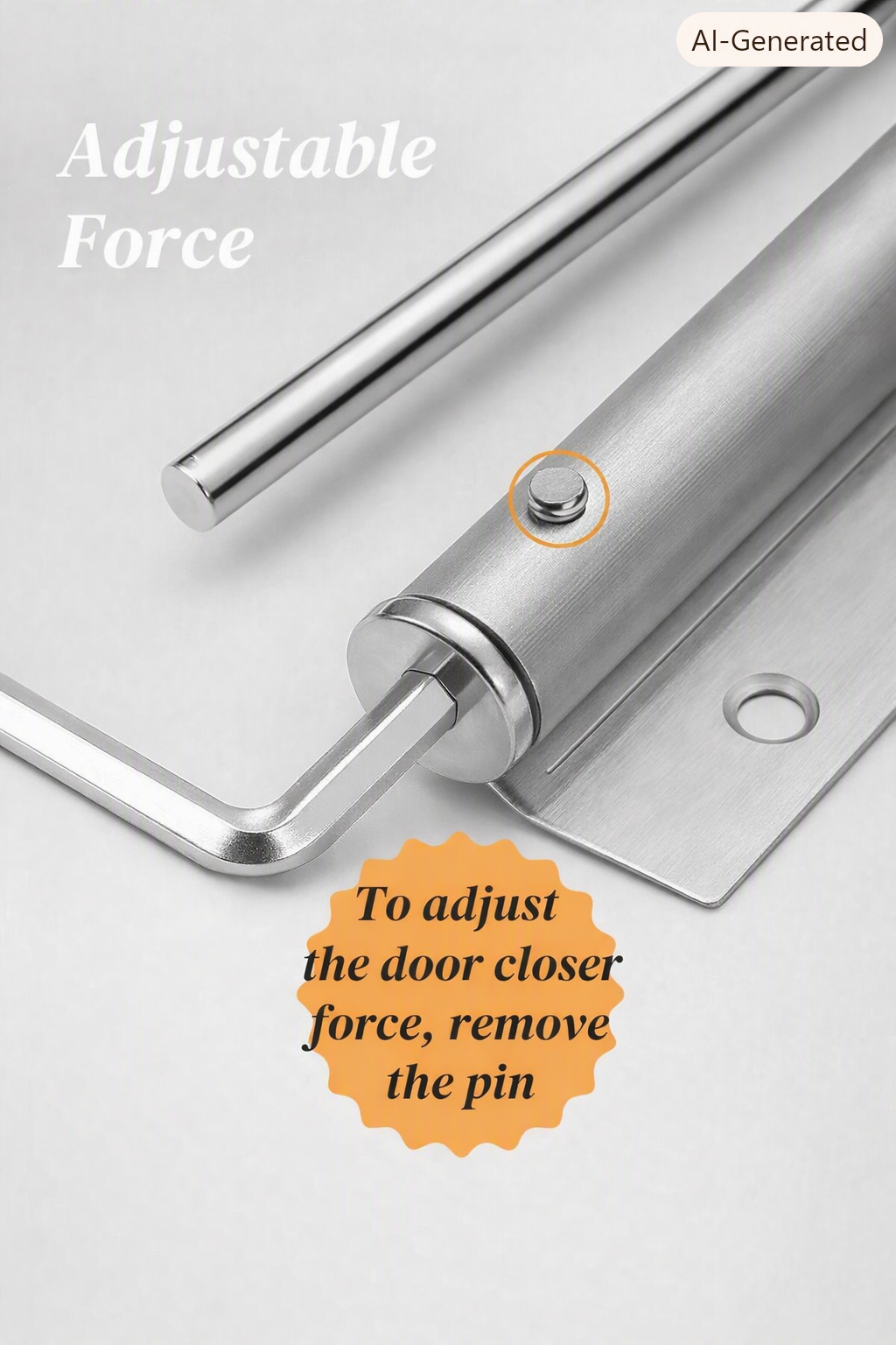 Automatic door closer (steel)