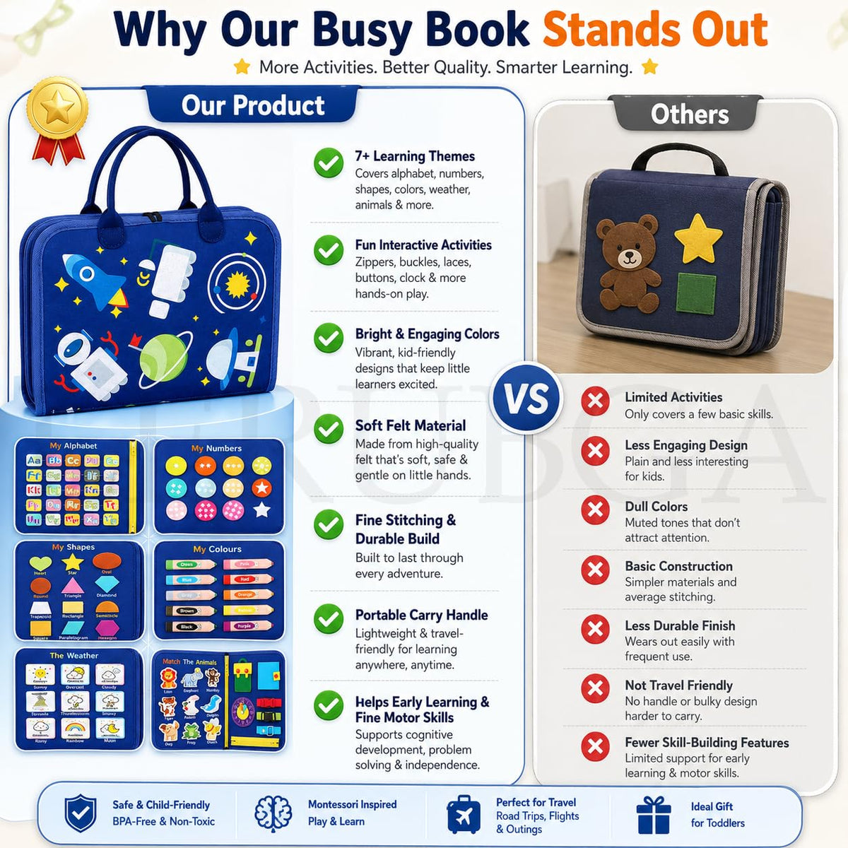Baby busy book