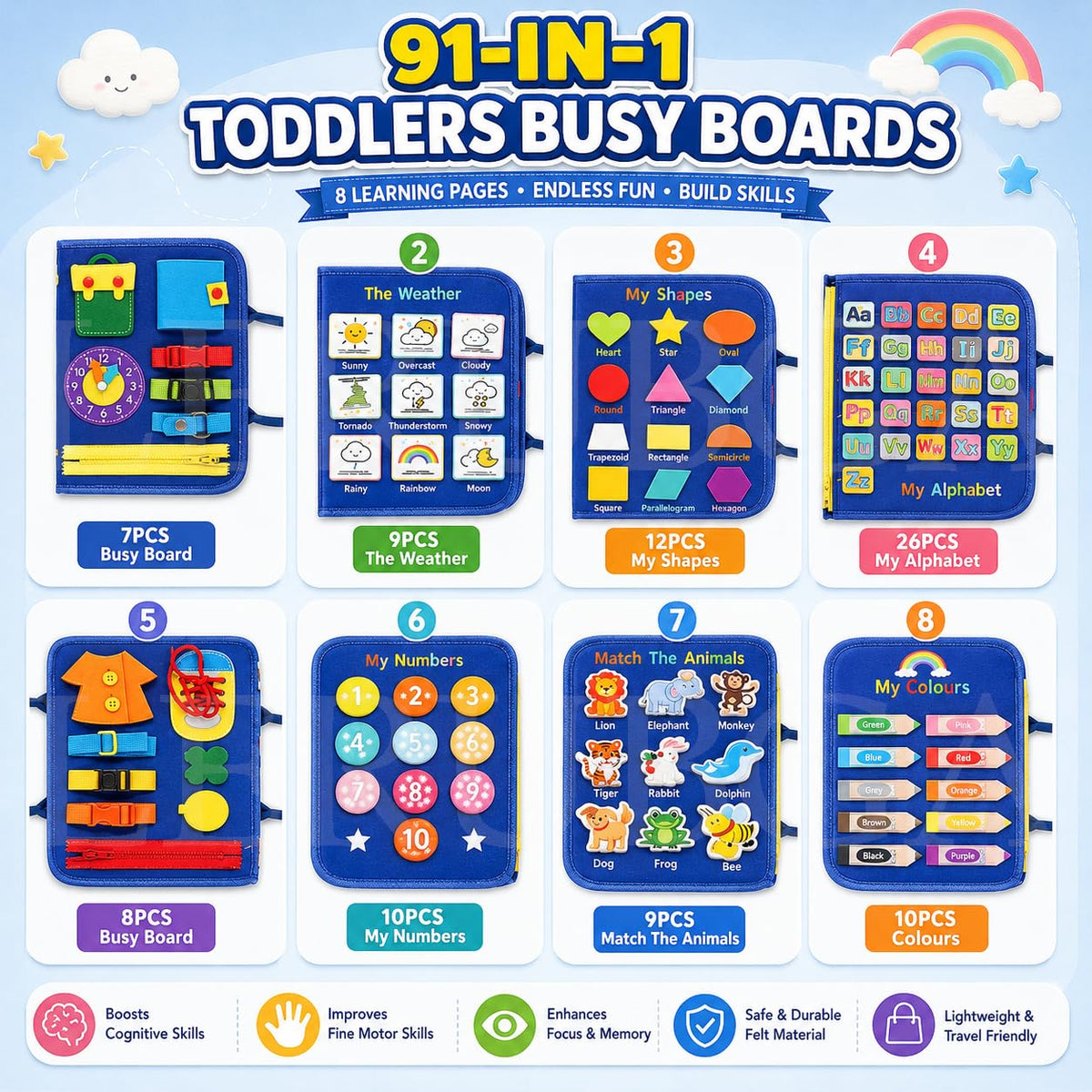 Baby busy book