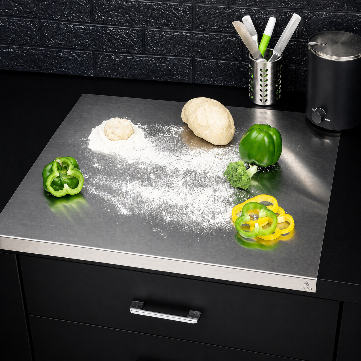 SteelGuard™ Stainless Steel Chopping Board