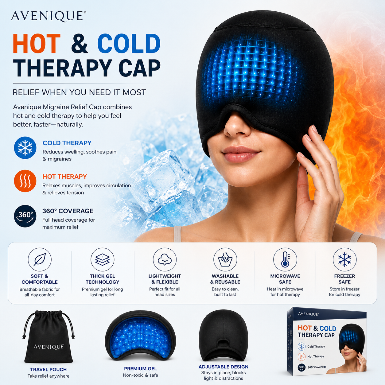 AVENIQUE HOT AND COLD THERAPY CAP™