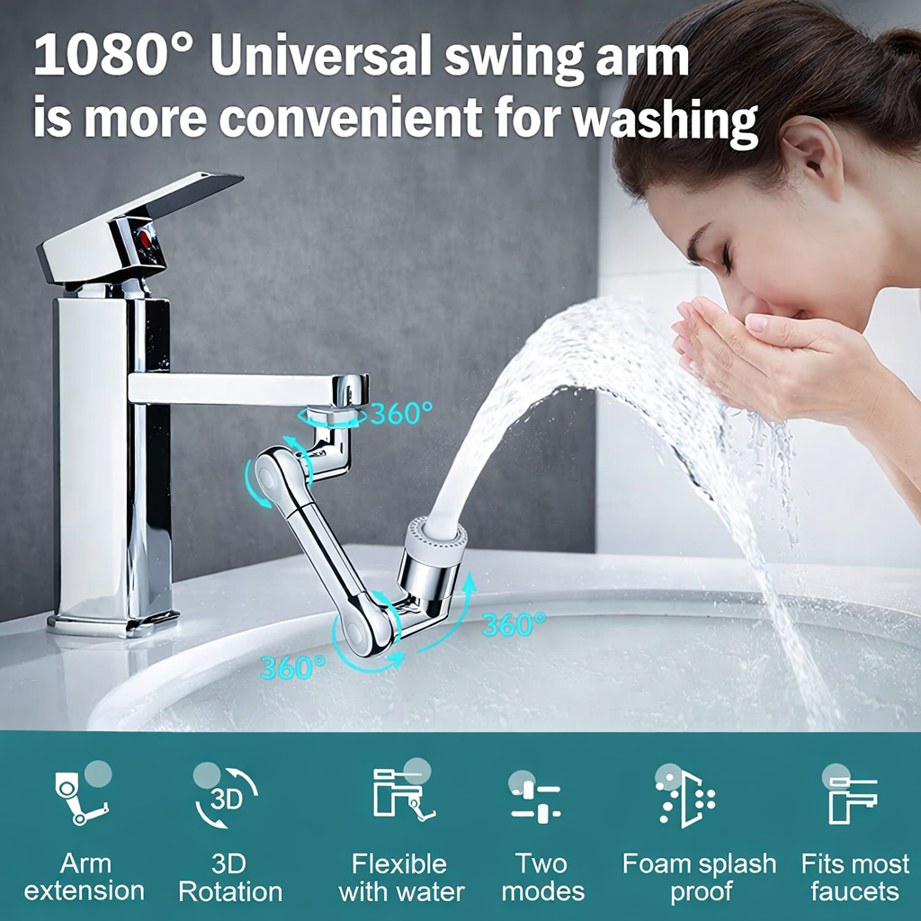 Rotating Faucet/Tap Extension