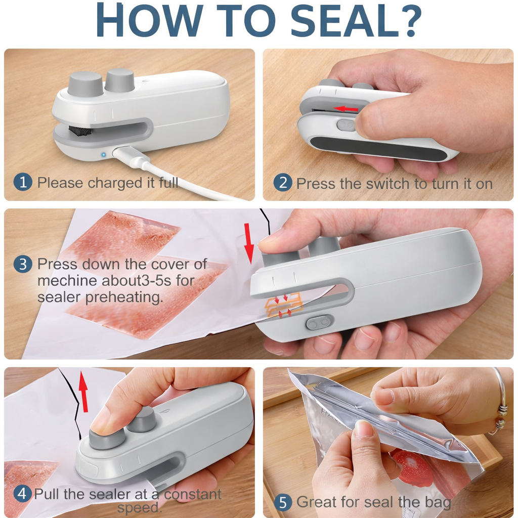 SealPro™ 2-in-1 Bag Sealer