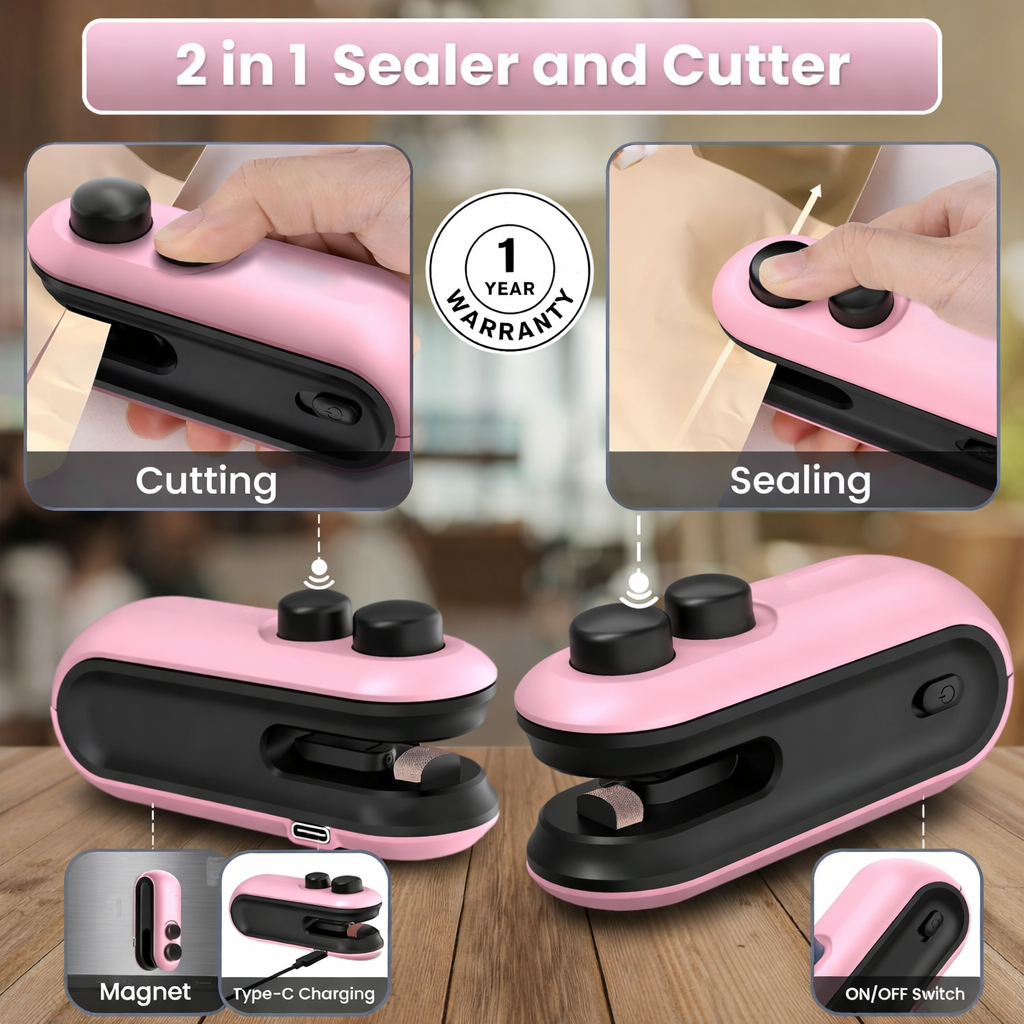 SealPro™ 2-in-1 Bag Sealer