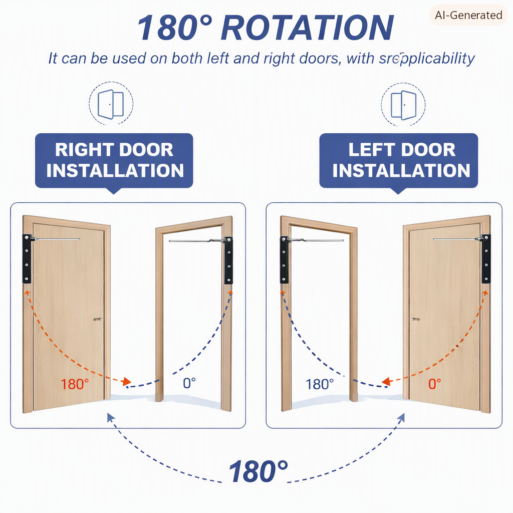 Automatic door closer (steel)