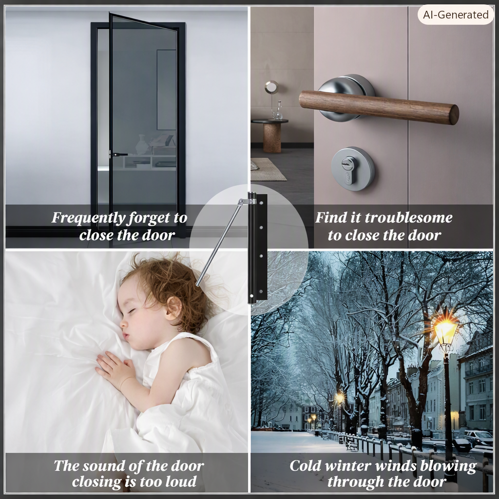 Automatic door closer (steel)